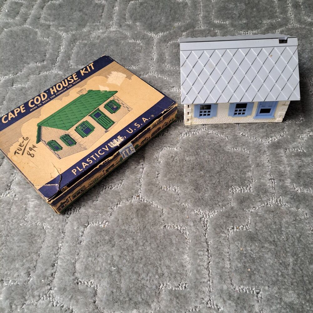 Vtg Plasticville Cape Cod House Kit USA HP-9 TRAIN ACCESSORY Hobby Collector HTF - Picture 11 of 16